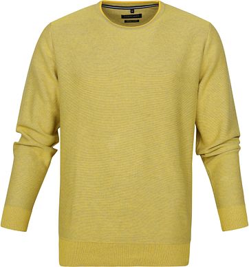 Casa Moda Pullover O-Halsausschnitt Gelb