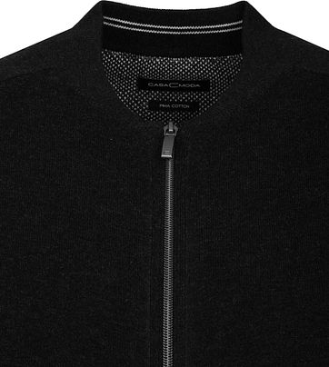 Casa Moda Pullover Zip Black