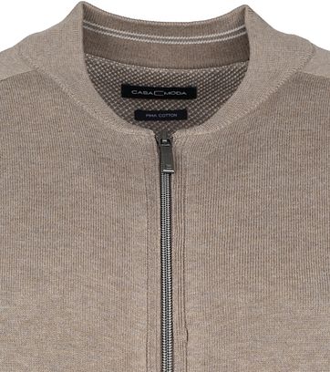 Casa Moda Strickjacke Zip Beige