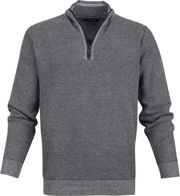 Casa Moda Zipper Trui Antraciet