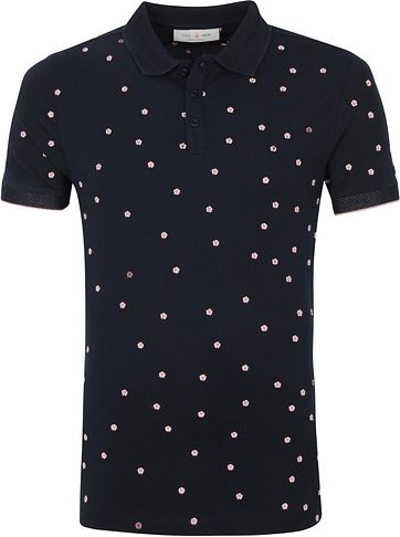 Cast Iron Polo Shirt Cherry Blossom Dunkelblau