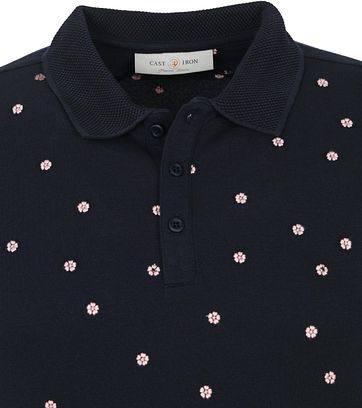 Cast Iron Polo Shirt Cherry Blossom Dunkelblau