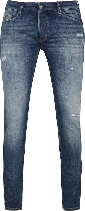 Cast Iron Riser Jeans Repair Blauw