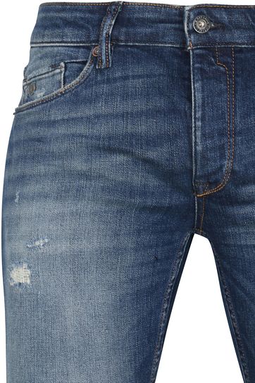 Cast Iron Riser Jeans Repair Blauw