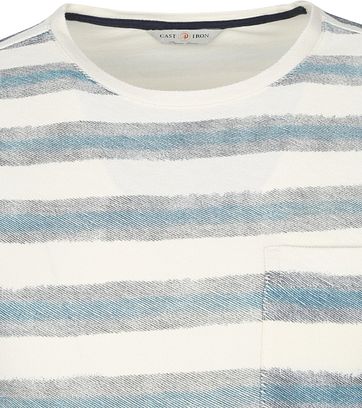 Cast Iron T Shirt Streifen Grun