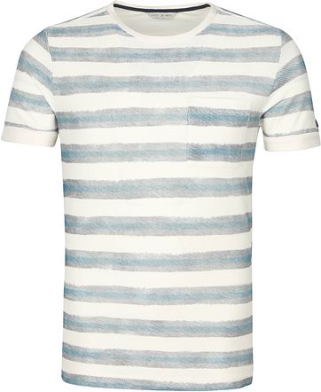 Cast Iron T-Shirt Strepen Groen