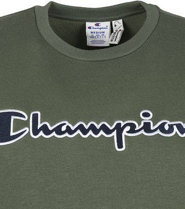 champion olive green sweatshirt