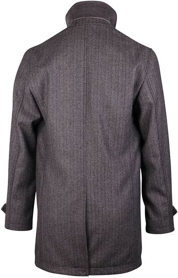 Coat Anthony Herringbone Grijs