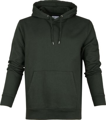plain dark green hoodie