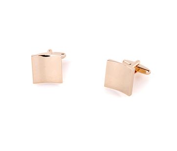 Cufflinks Gold Wave