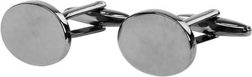 Cufflinks Oval Dark Grey NR96