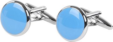 Cufflinks Round Blue NR92