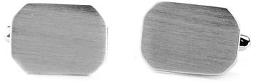 Cufflinks Silver Octagon Matt