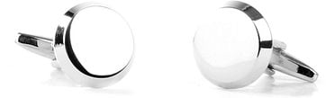 Cufflinks Silver Round