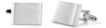 Cufflinks Silver Square Thick