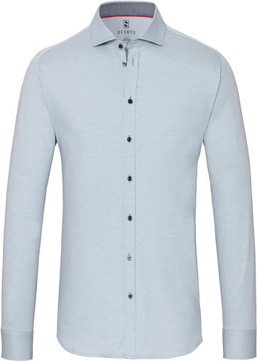 Desoto Hemd Strijkvrij Lichtblauw 502
