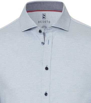 Desoto Hemd Strijkvrij Lichtblauw 502