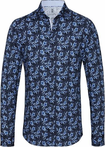 Desoto New Hai Dark Blue Flowers