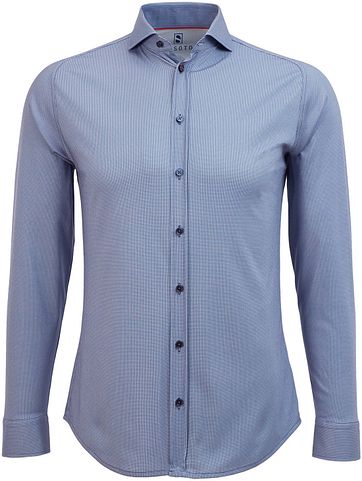Desoto Shirt Non Iron Dessin Indigo
