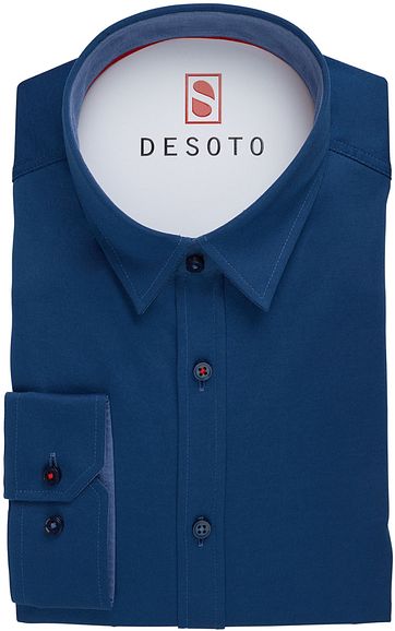 Desoto Shirt Non Iron Indigo Blue