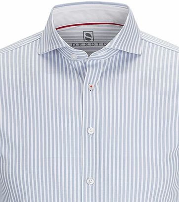 Desoto Shirt Non Iron Light Blue Stripe