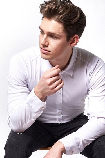 Desoto Shirt Non Iron Modern White