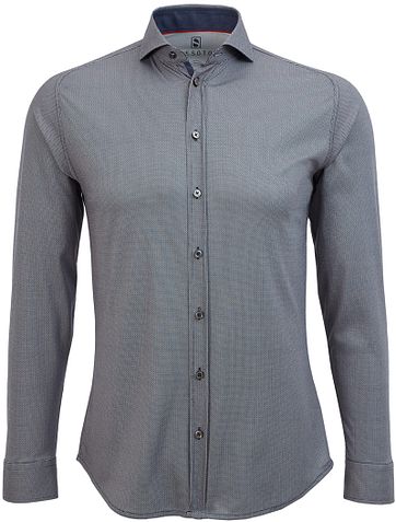 Desoto Shirt Non Iron Navy Print