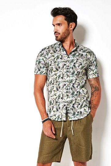 Desoto Shirt Short Sleeve Flowers 616