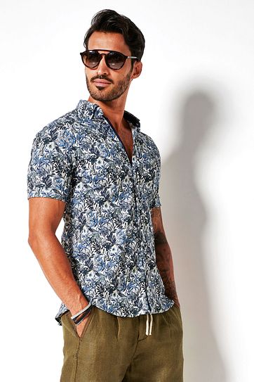 Desoto Shirt Short Sleeve Flowers 617