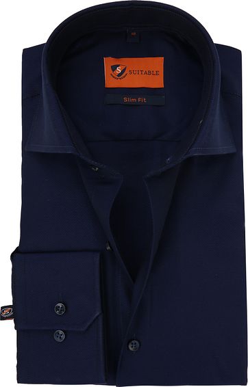 Dress Shirt Slim Fit Navy Night Twill