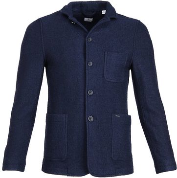 Dstrezzed Boiled Wool Vest Navy