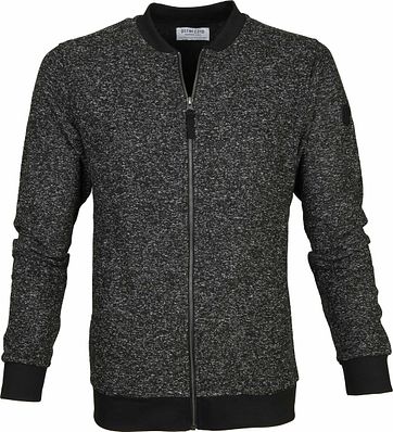 Dstrezzed Cardigan Melange Fleece Black