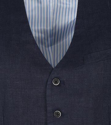 Dstrezzed Gilet Linen Navy