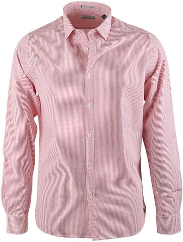 Dstrezzed Hemd Rot Streifen