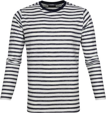 Dstrezzed Longsleeve T-shirt Streifen Navy
