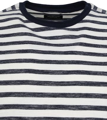 Dstrezzed Longsleeve T-shirt Strepen Donkerblauw