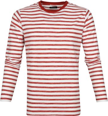 Dstrezzed Longsleeve T-shirt Strepen Rood