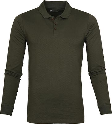 Dstrezzed LS Poloshirt Bubble Armee