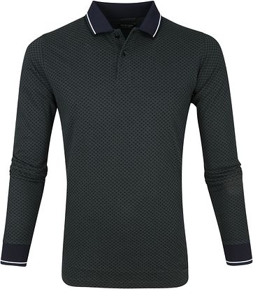 Dstrezzed Polo Graphic Pique Donkergroen