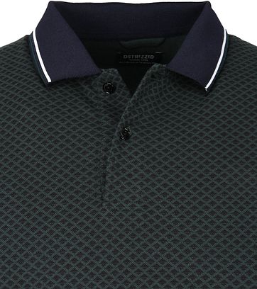 Dstrezzed Polo Graphic Pique Donkergroen