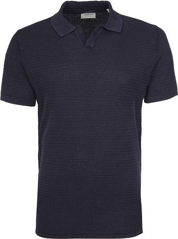 Dstrezzed Poloshirt Structure Navy