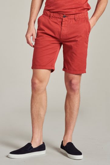 red khaki shorts