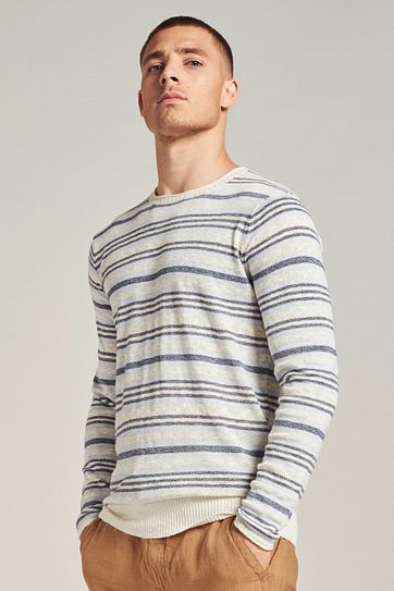 Dstrezzed Pullover Streifen Blau