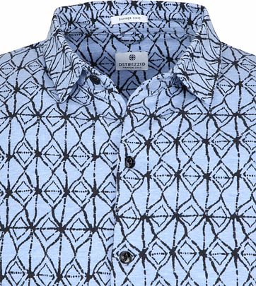 Dstrezzed Shirt Dark Blue Print