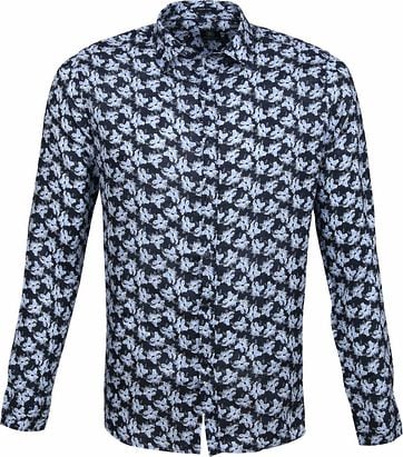 Dstrezzed Shirt Flowers Navy