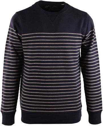 Dstrezzed Sweater Dunkelblau Streifen