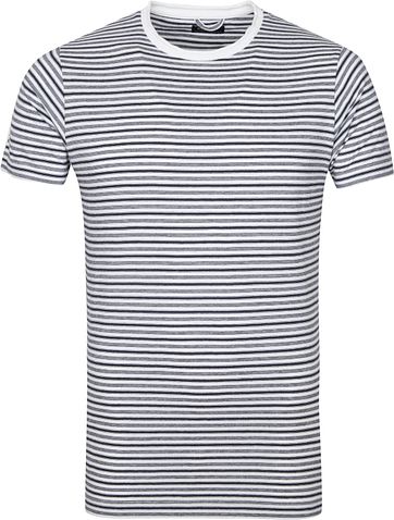 Dstrezzed T Shirt Streifen Weis