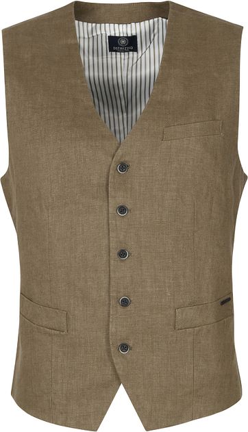Dstrezzed Weste Leinen Army Green