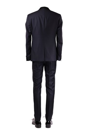 Dunkelblau Smoking London 100% Wolle