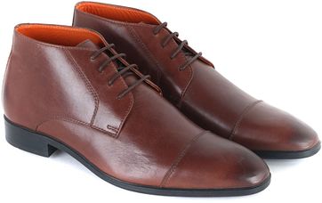 Dunkelbraune Lederstiefel